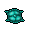 Small Turquoise Pillow